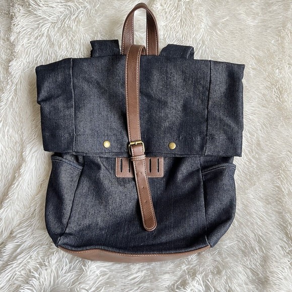 Black Merona Faux Leather Backpack Merona | Bags | Merona Backpack | Poshmark main image 4